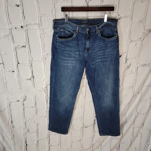 Lucky Brand Other - Lucky Brand Mens 221 Straight Jeans Dark Wash Blue Denim Casual Classic 38/30
